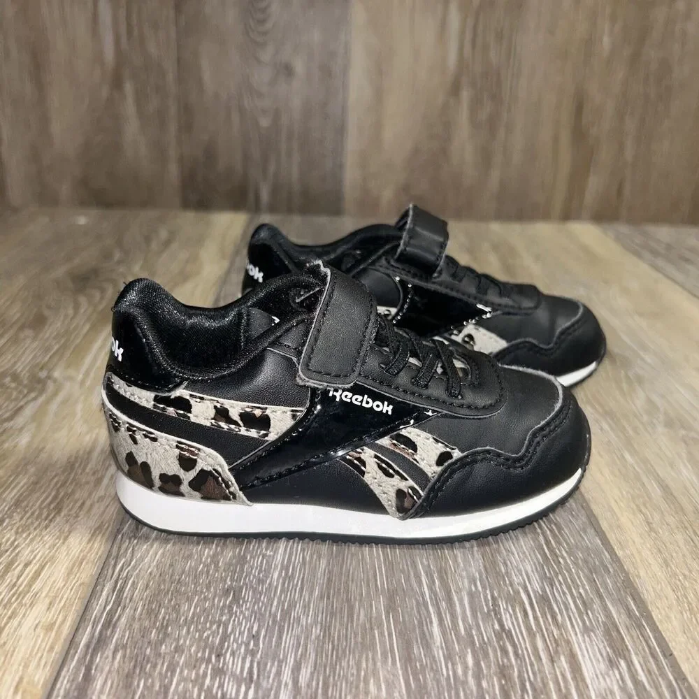 Reebok Royal Classic Jogger GW3722 Youth US Size 6 Black Leopard Brown Shoes